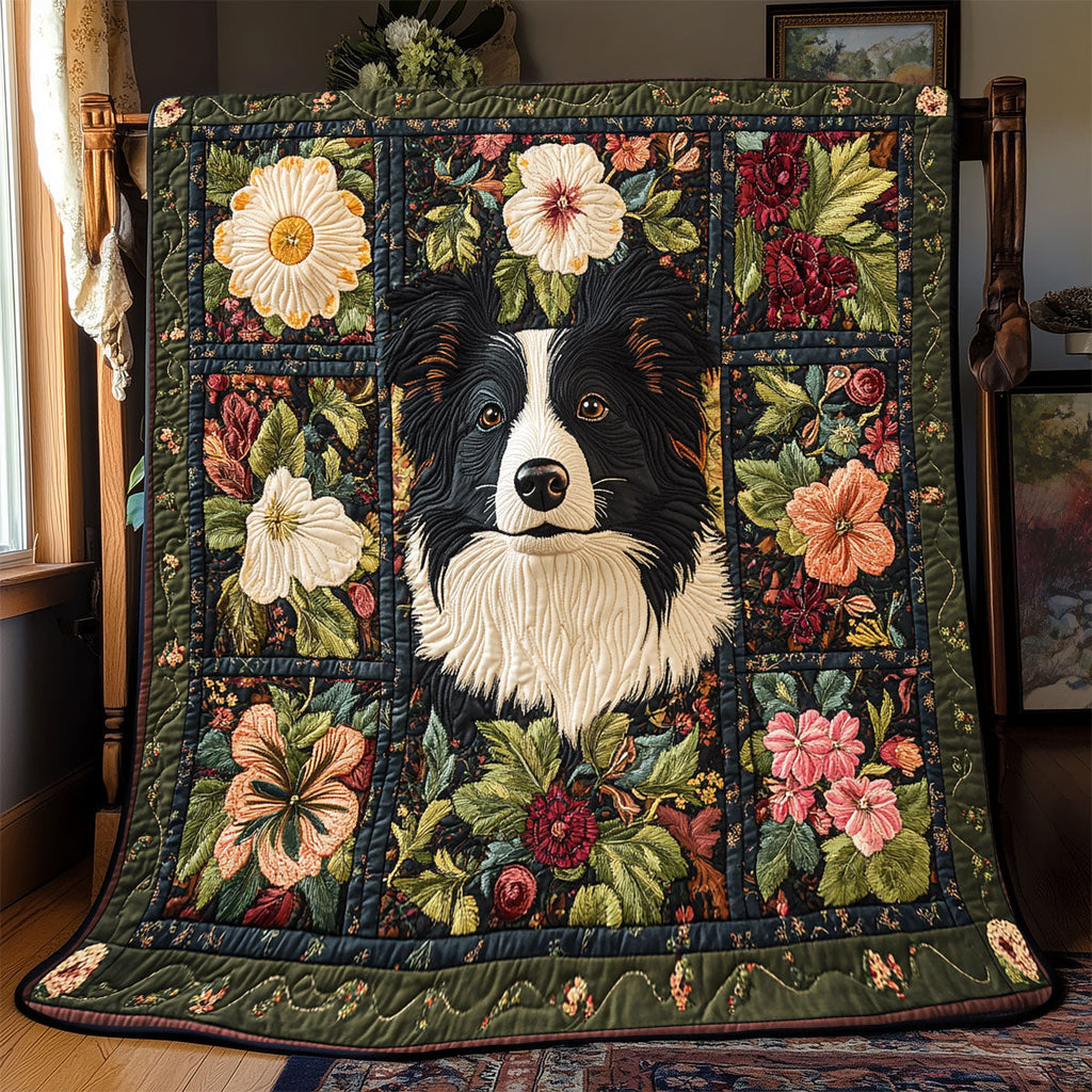 Adorable Border Collie Quilt Blanket Animal Lovers Presents